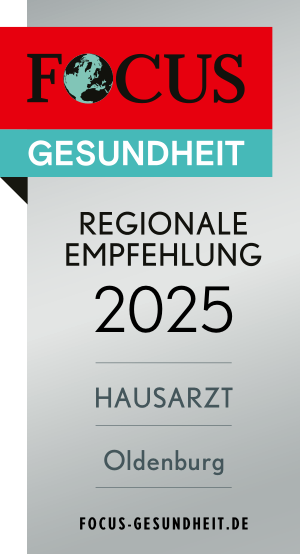 Regionale Empfehlung des Focus-Nachrichtenmagazins als Sportmediziner 2025.